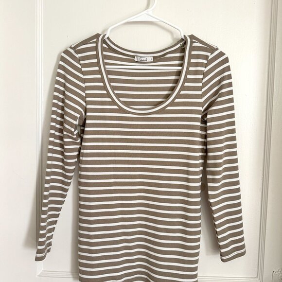 AYR - NWOT - The Open Ended Tee - Size M - Dune Stripe - Picture 3 of 4